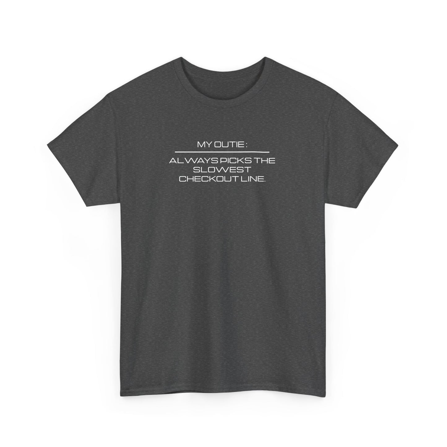 My Outie Always Picks the Slowest Checkout Line - Severance Tee, Severance Inspired Tshirt, Lumon Industries Tshirt, TV Show Inspired Tee