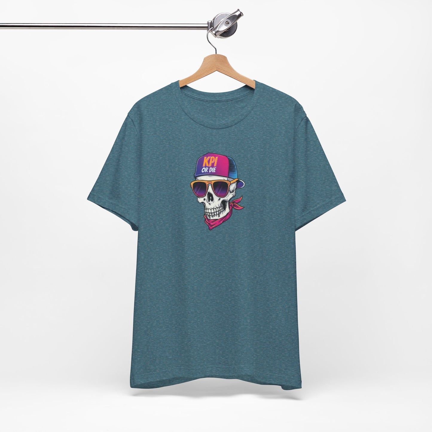 KPI or DIE - Skull Graphic Tee, Unisex T-Shirt, Cyberpunk Aesthetic
