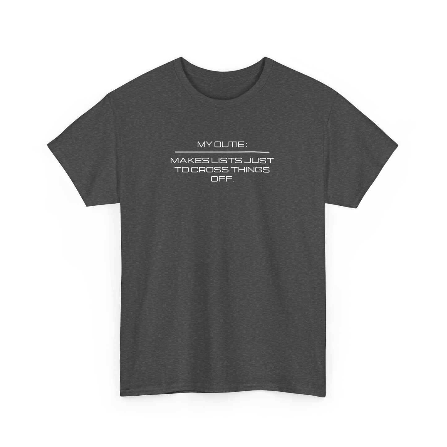 My Outie Makes Lists Just to Cross Things Off - Severance Tee, Severance Inspired Tshirt, Lumon Industries Tshirt