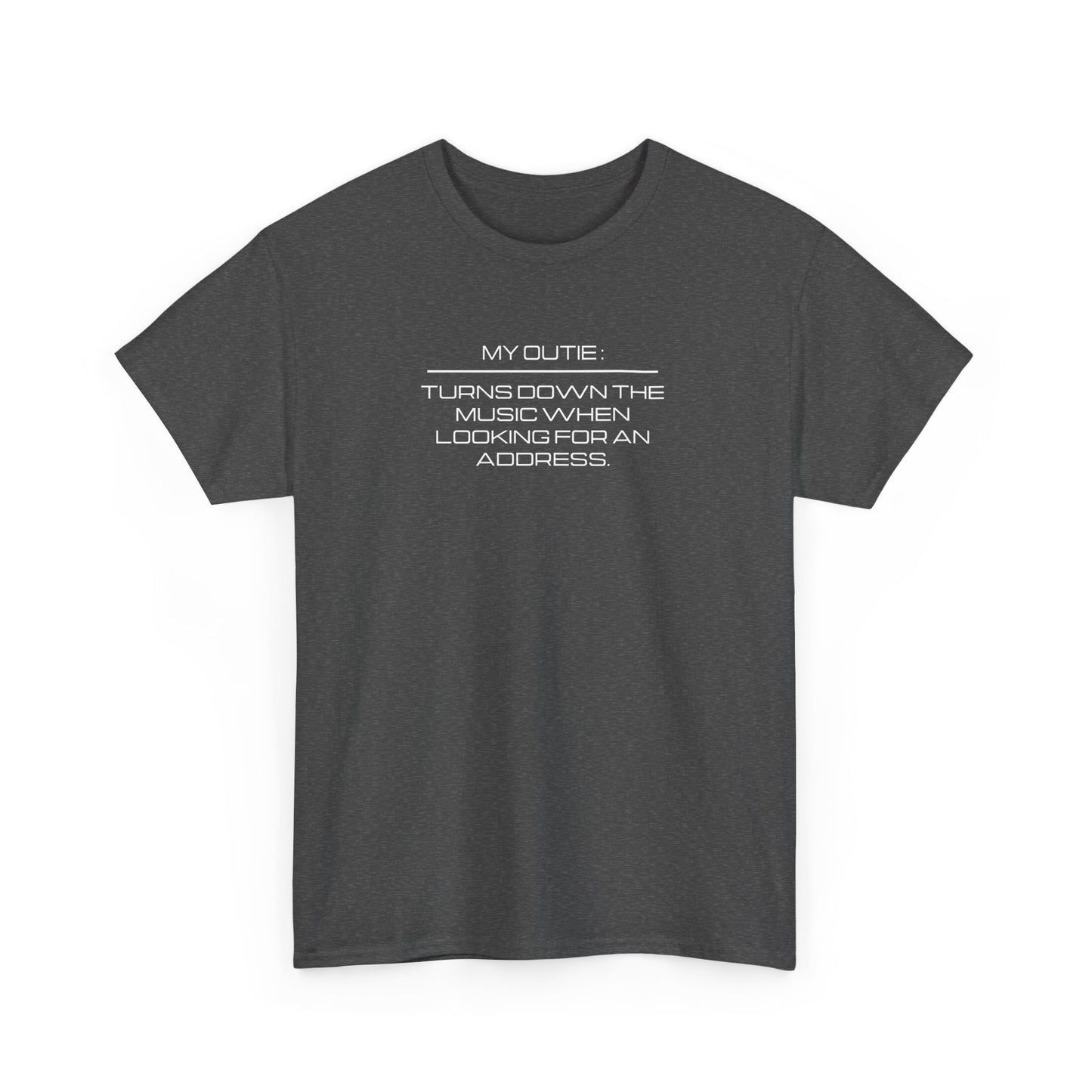 My Outie Turns Down the Music when Looking for an Address - Severance Tee, Severance Inspired Tshirt, Lumon Industries Tshirt