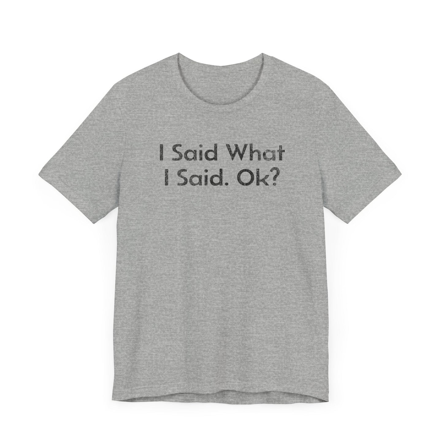 I Said what I said, Ok? - T-Shirt - WFH Shirts