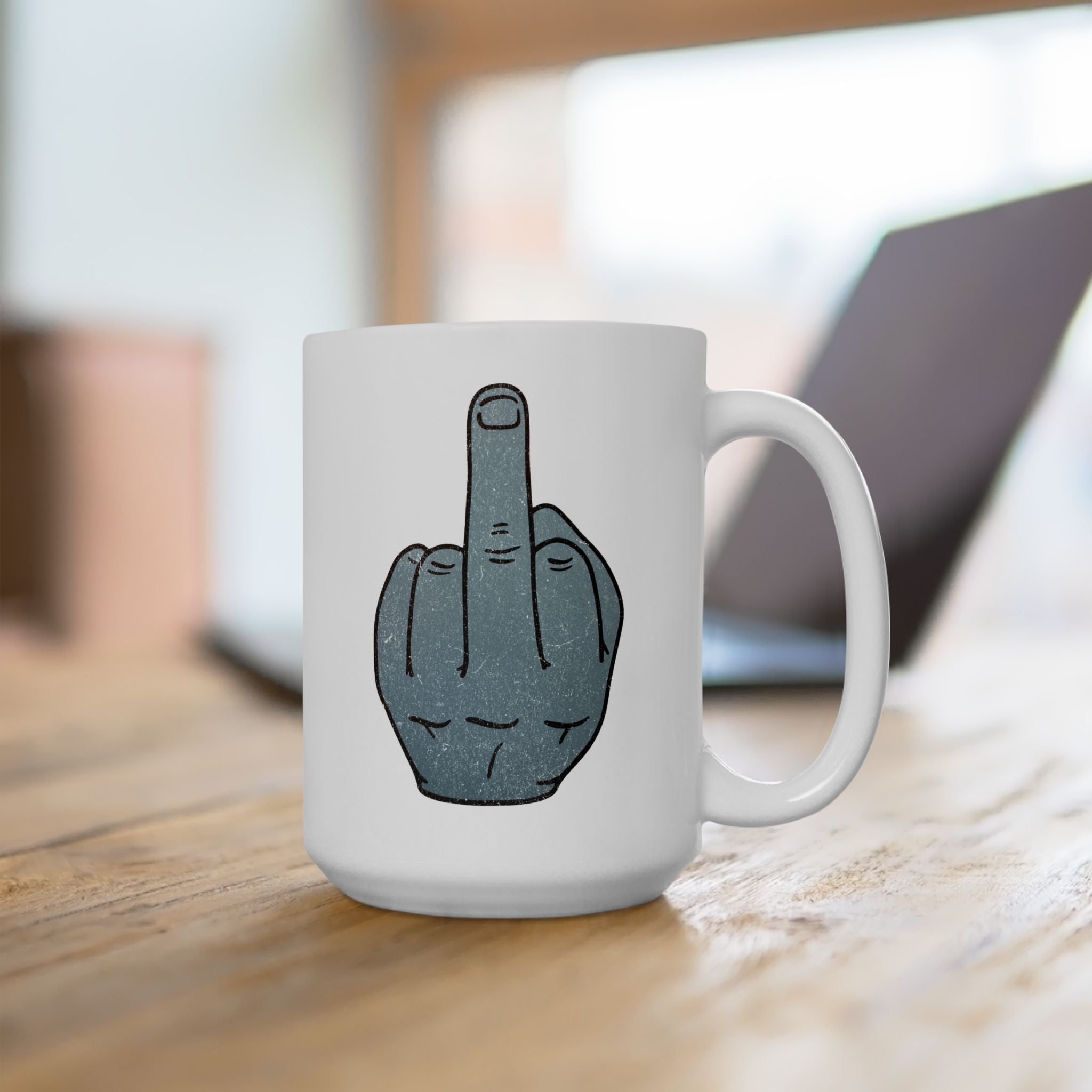 Middle Finger - Ceramic Mug 150z