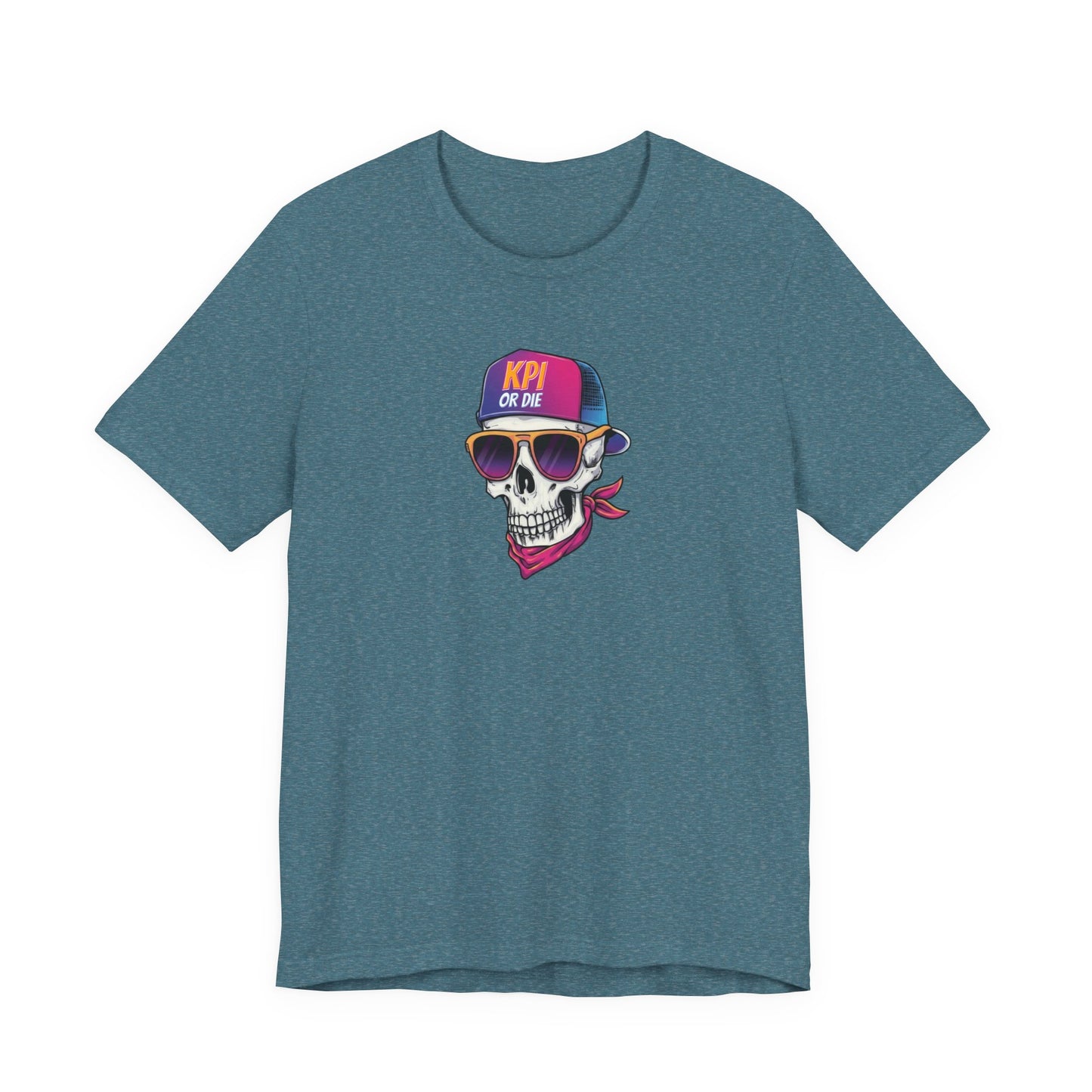 KPI or DIE - Skull Graphic Tee, Unisex T-Shirt, Cyberpunk Aesthetic