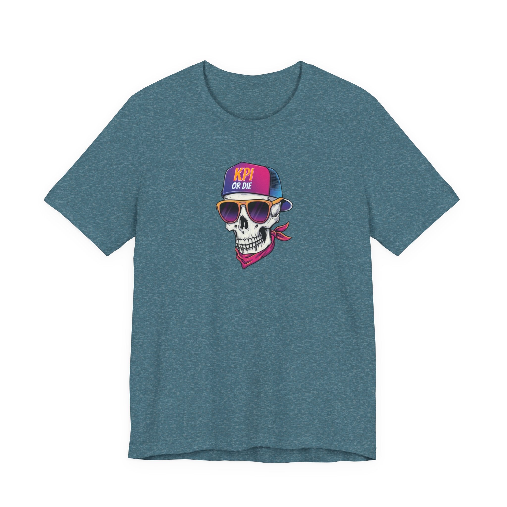 KPI or DIE - Skull Graphic Tee, Unisex T-Shirt, Cyberpunk Aesthetic