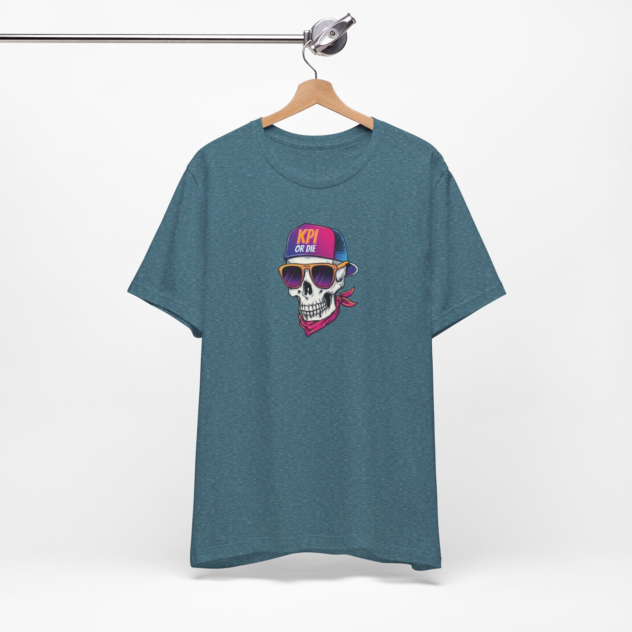 KPI or DIE - Skull Graphic Tee, Unisex T-Shirt, Cyberpunk Aesthetic