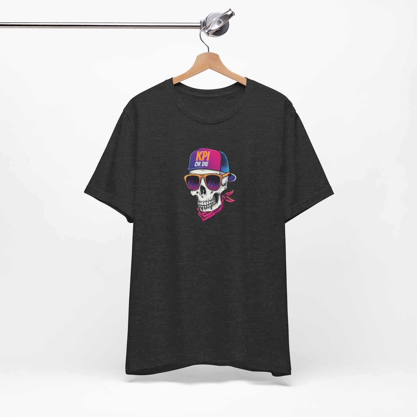 KPI or DIE - Skull Graphic Tee, Unisex T-Shirt, Cyberpunk Aesthetic