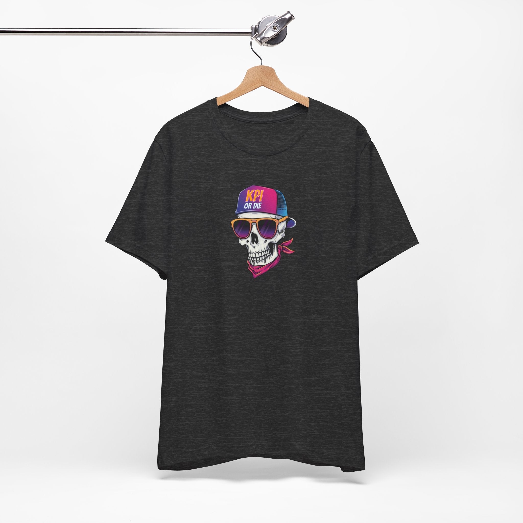 KPI or DIE - Skull Graphic Tee, Unisex T-Shirt, Cyberpunk Aesthetic