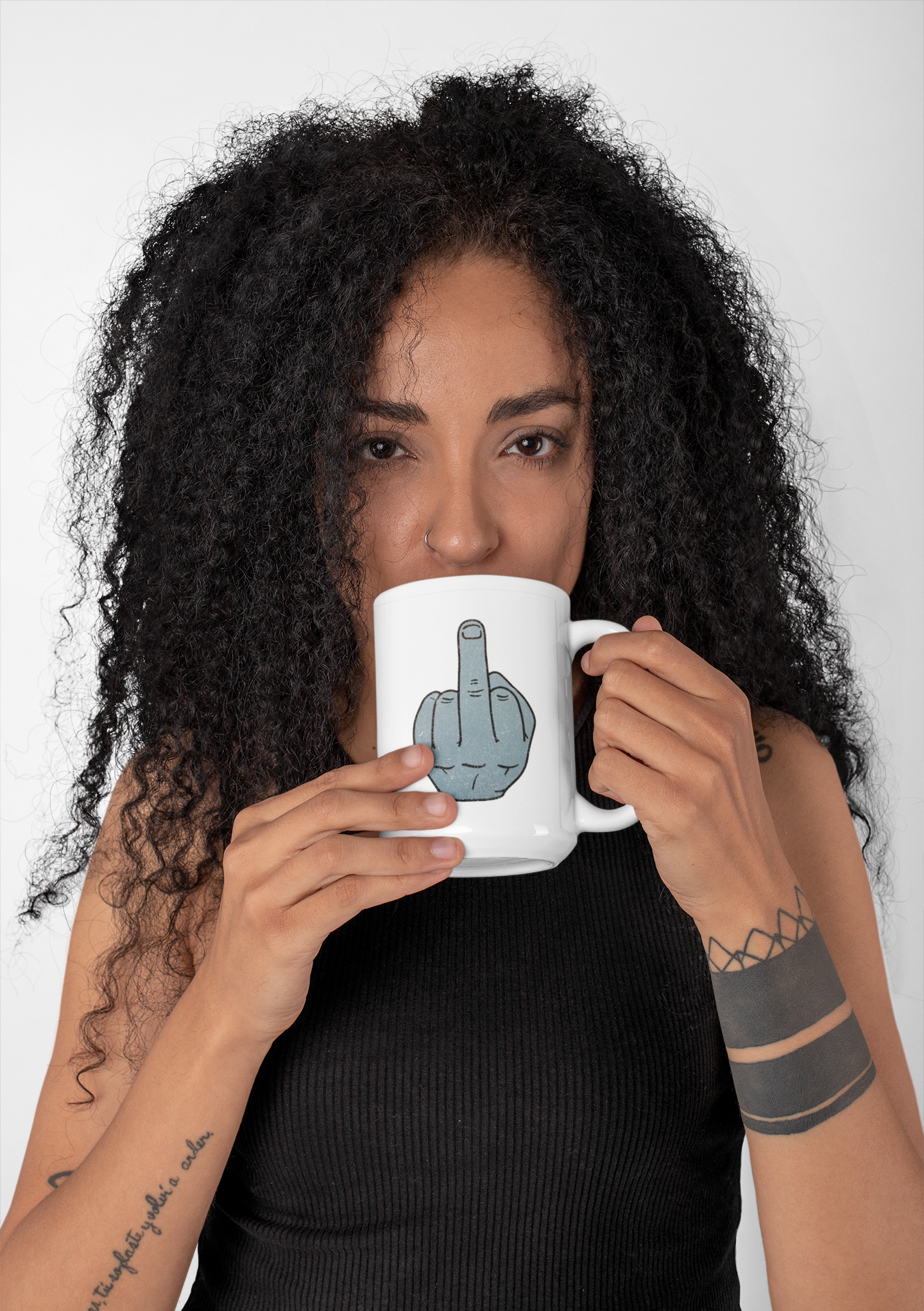 Middle Finger - Ceramic Mug 150z