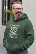 Happy QBR Season Knit Design -  Unisex Midweight Hoodie
