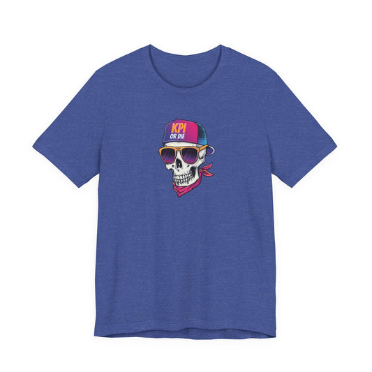 KPI or DIE - Skull Graphic Tee, Unisex T-Shirt, Cyberpunk Aesthetic