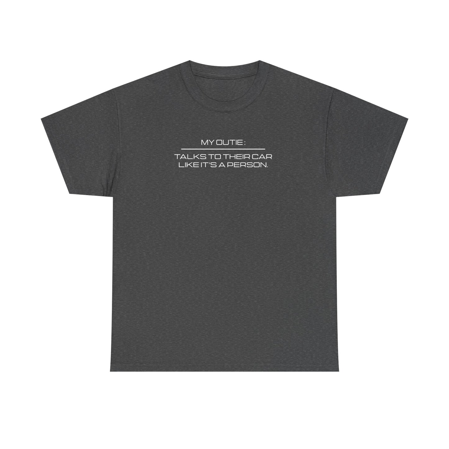 My Outie Talks to Their Car Like Its a Person - Severance Tee, Severance Inspired Tshirt, Lumon Industries Tshirt, TV Show Inspired Tee