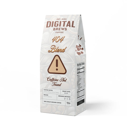 404 Error Blend, Caffeine Not Found - Decaf Coffee (Medium Roast) - Food & Beverages - WFH Shirts