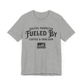 Digital Marketer Fueled by Coffee and Sarcasm (Black print) - T-Shirt - WFH Shirts