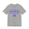 Digital Marketer Fueled by Coffee and Sarcasm (Blue print) - T-Shirt - WFH Shirts