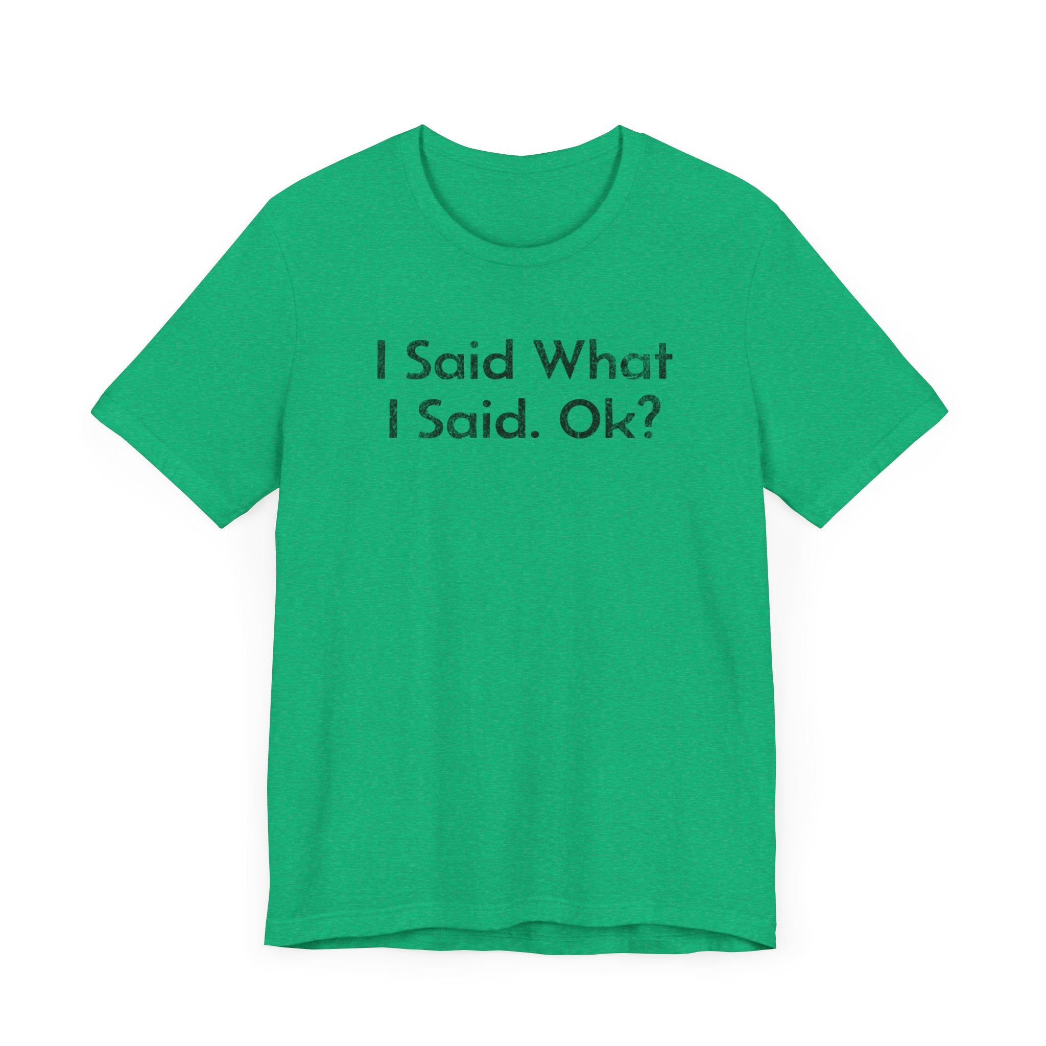 I Said what I said, Ok? - T-Shirt - WFH Shirts