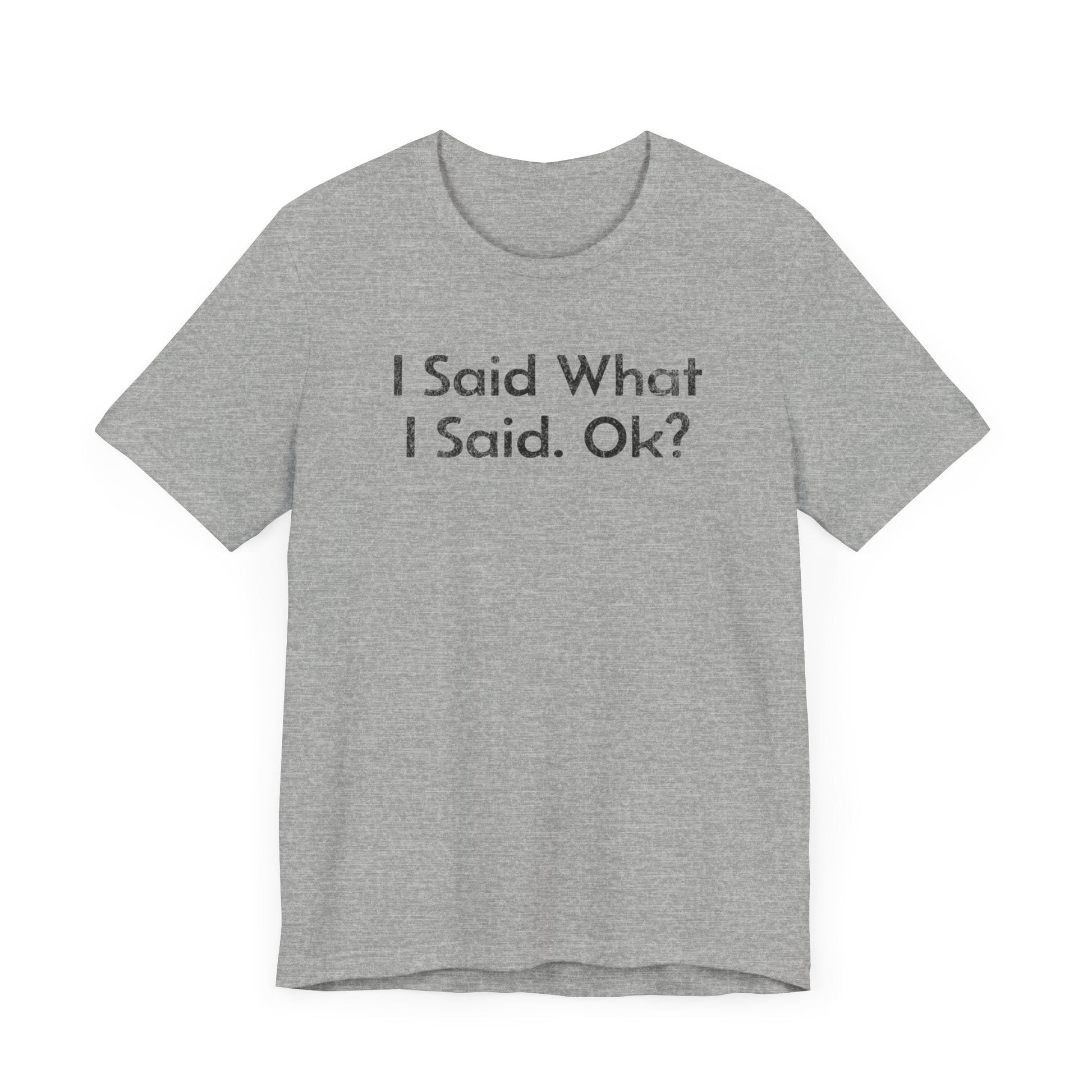 I Said what I said, Ok? - T-Shirt - WFH Shirts