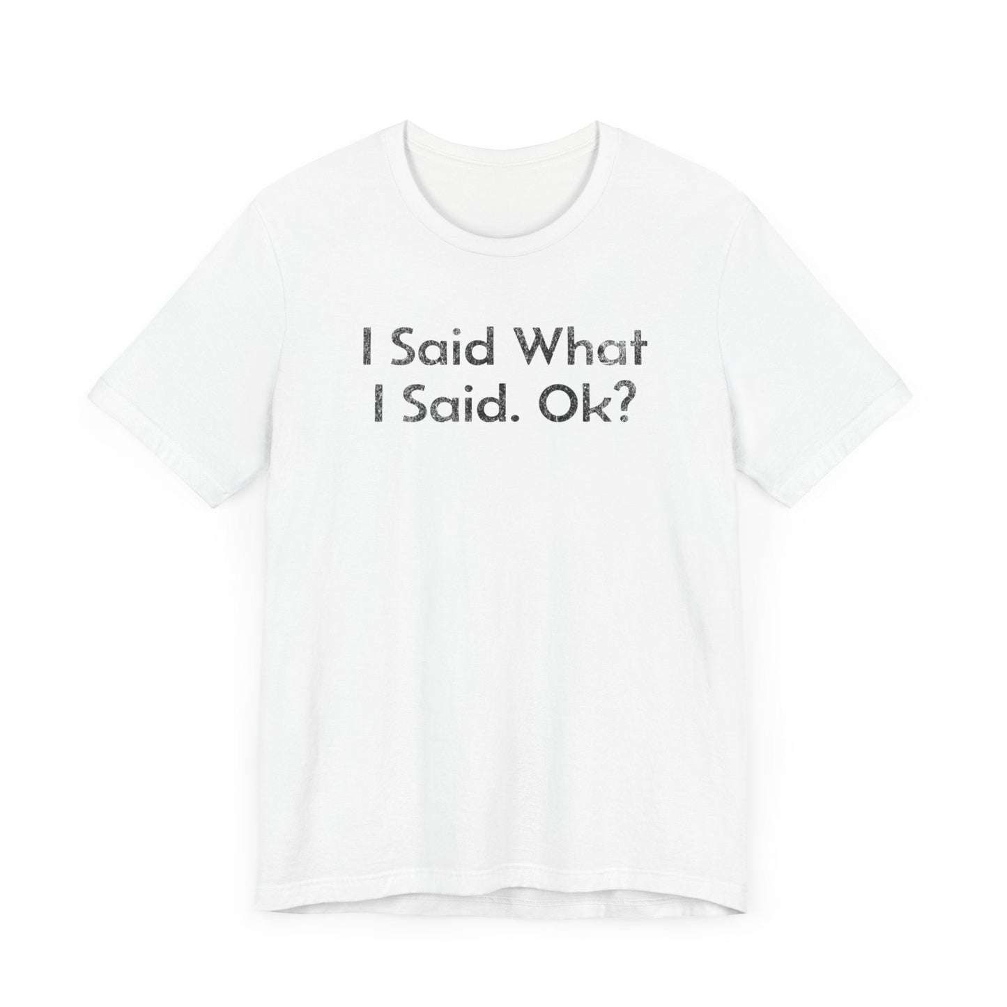 I Said what I said, Ok? - T-Shirt - WFH Shirts