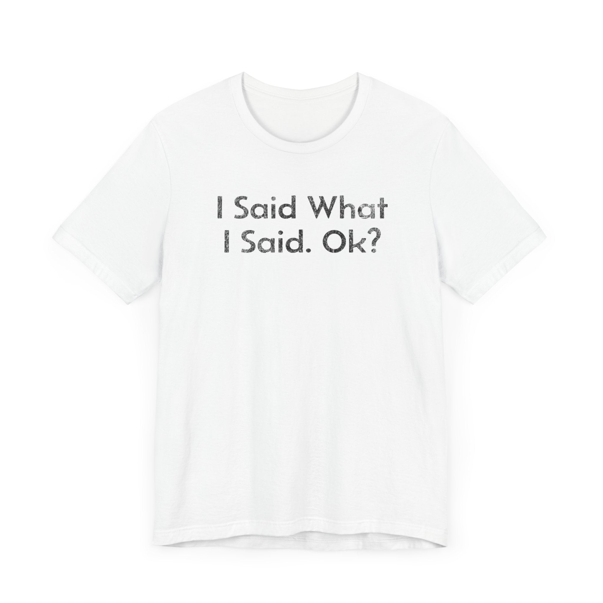 I Said what I said, Ok? - T-Shirt - WFH Shirts
