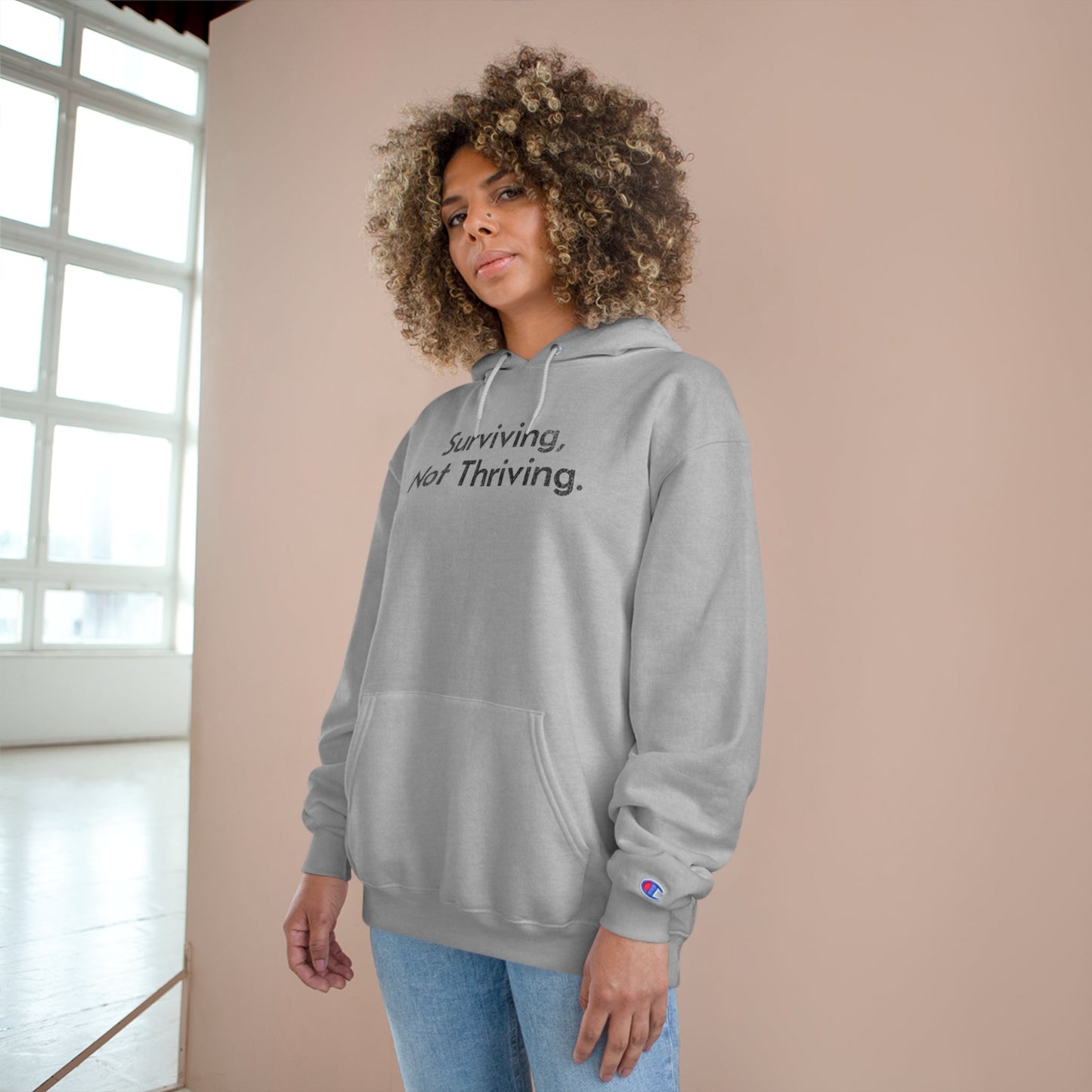 Surviving, Not Thriving Hoodie - Hoodie - WFH Shirts