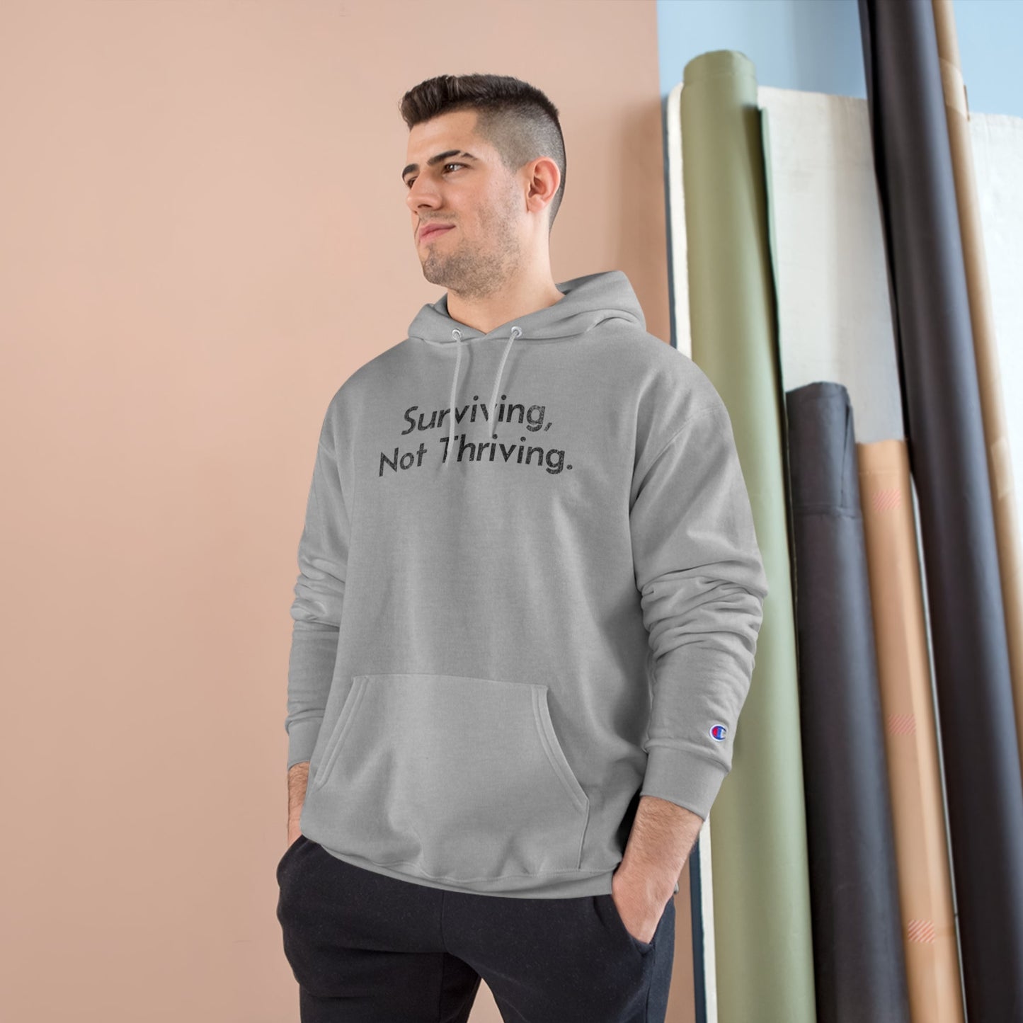 Surviving, Not Thriving Hoodie - Hoodie - WFH Shirts