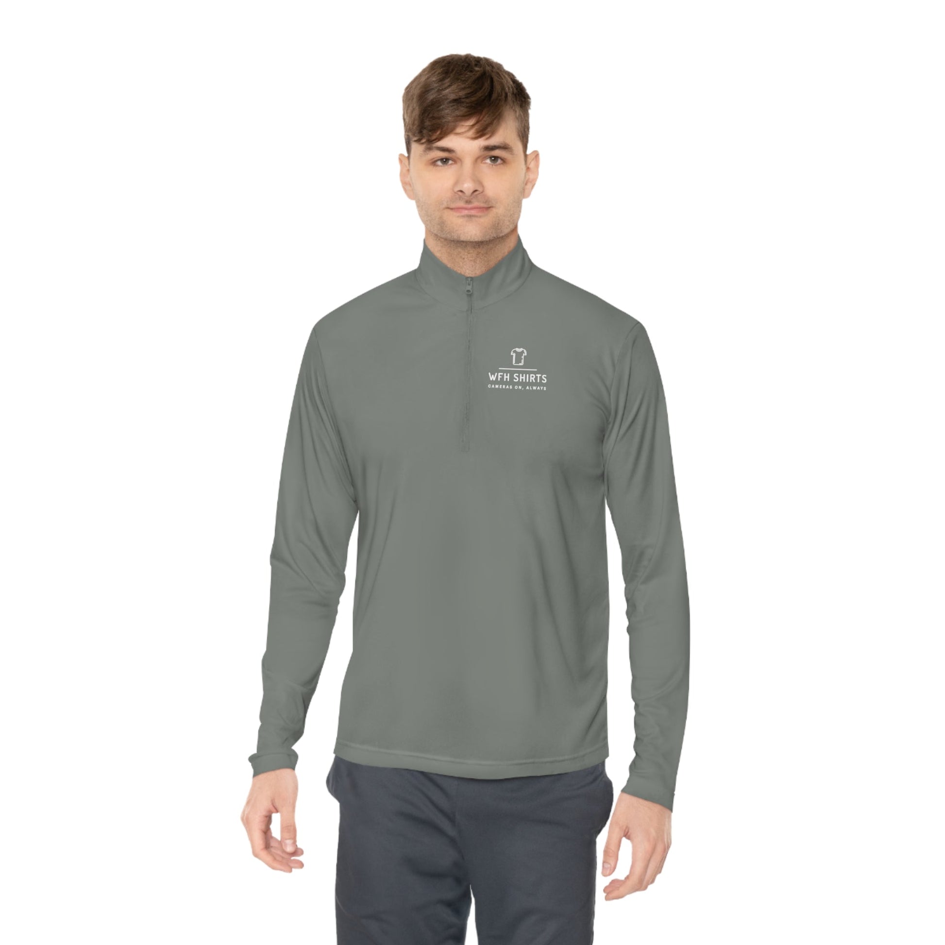 WFH Shirts Logo - Unisex Quarter-Zip Pullover - Long-sleeve - WFH Shirts