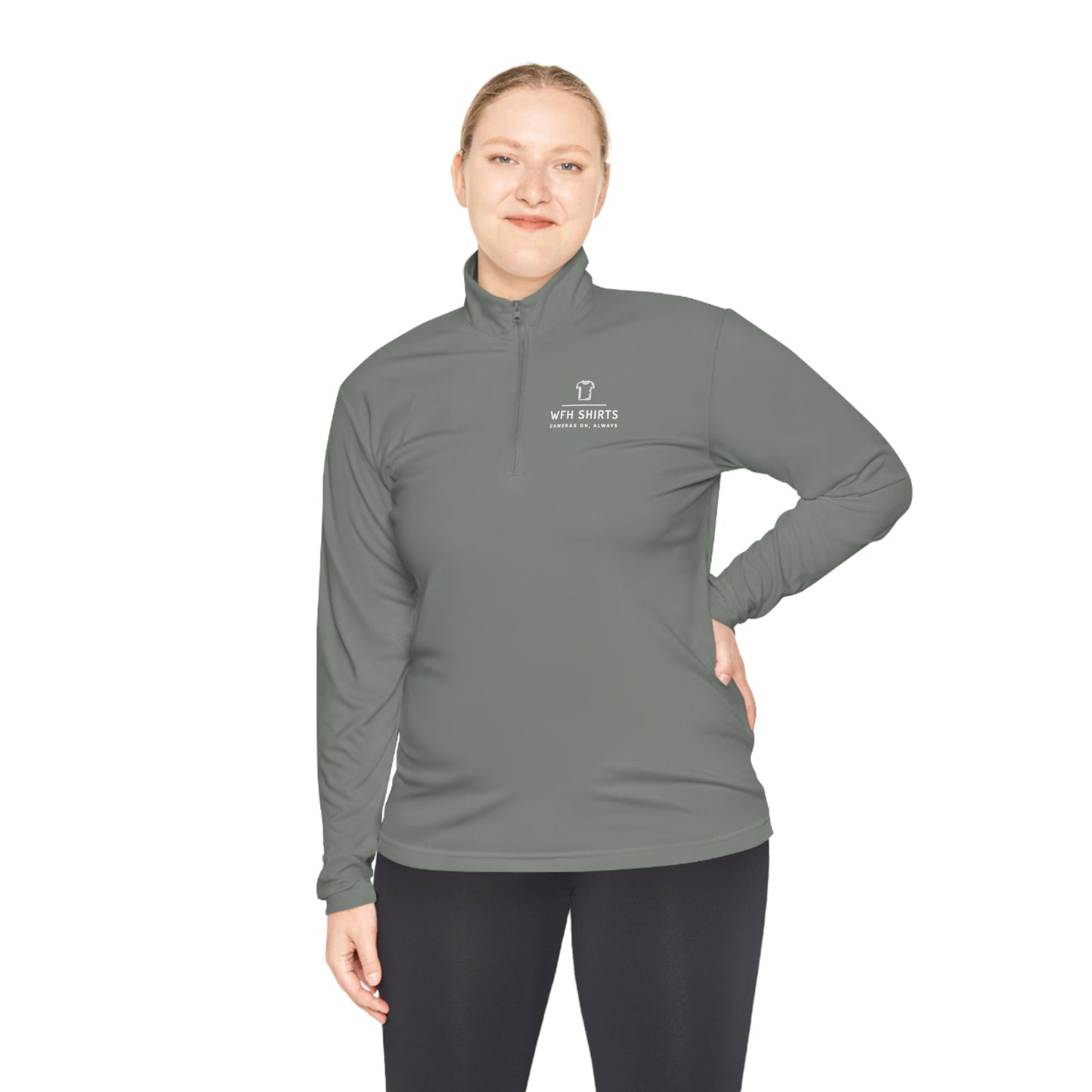 WFH Shirts Logo - Unisex Quarter-Zip Pullover - Long-sleeve - WFH Shirts