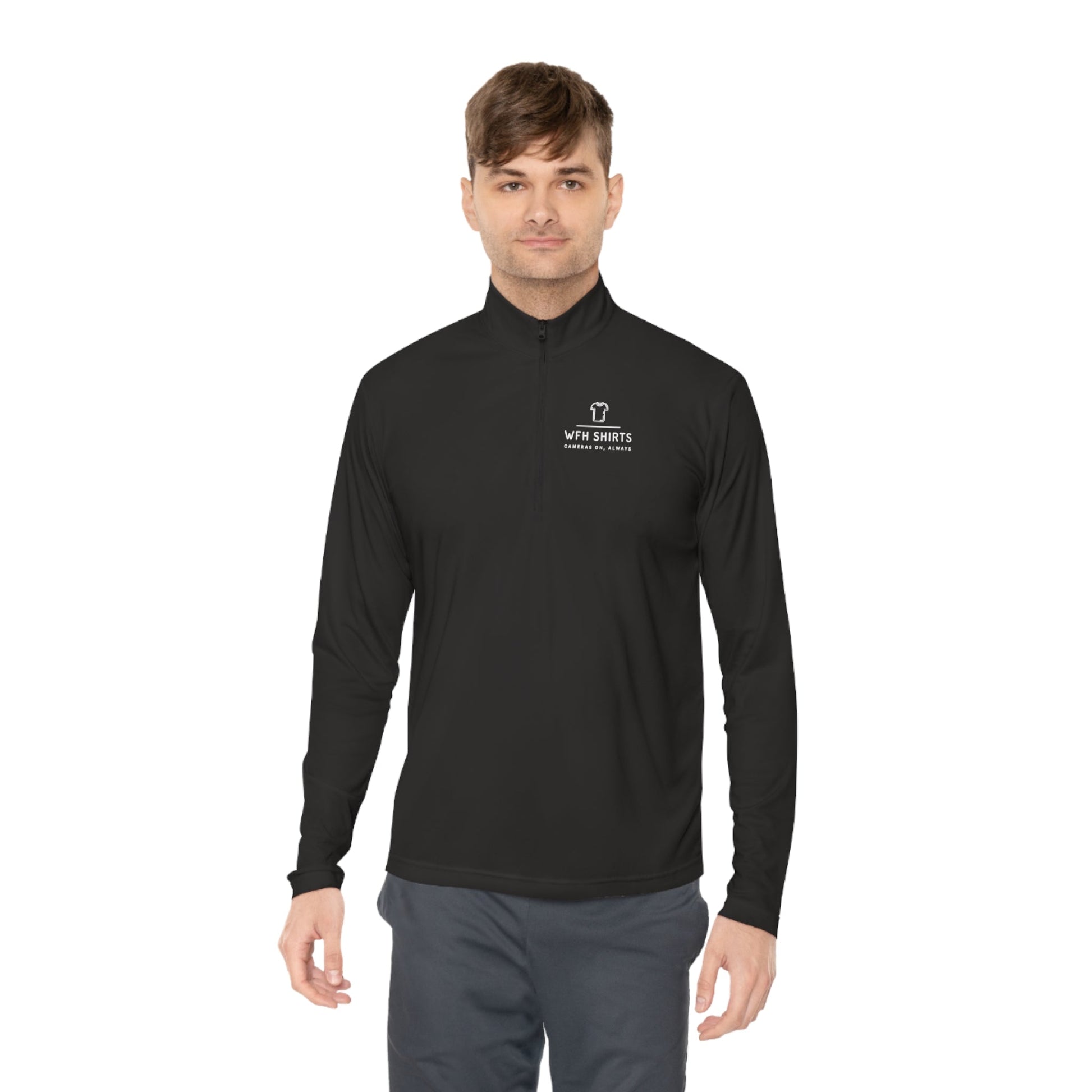 WFH Shirts Logo - Unisex Quarter-Zip Pullover - Long-sleeve - WFH Shirts