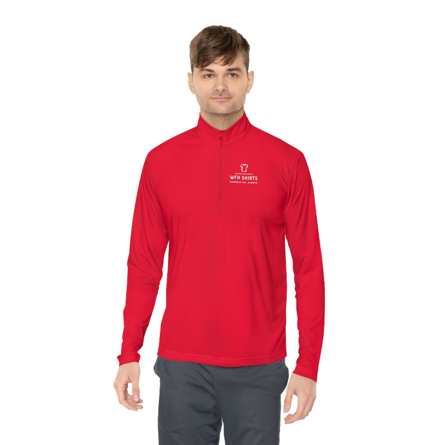 WFH Shirts Logo - Unisex Quarter-Zip Pullover - Long-sleeve - WFH Shirts